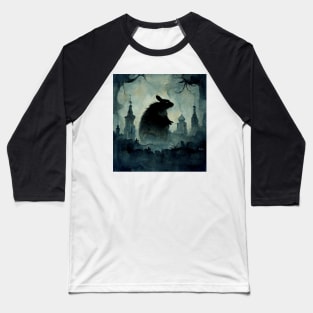 Monster Rodent Wandering at Night Baseball T-Shirt